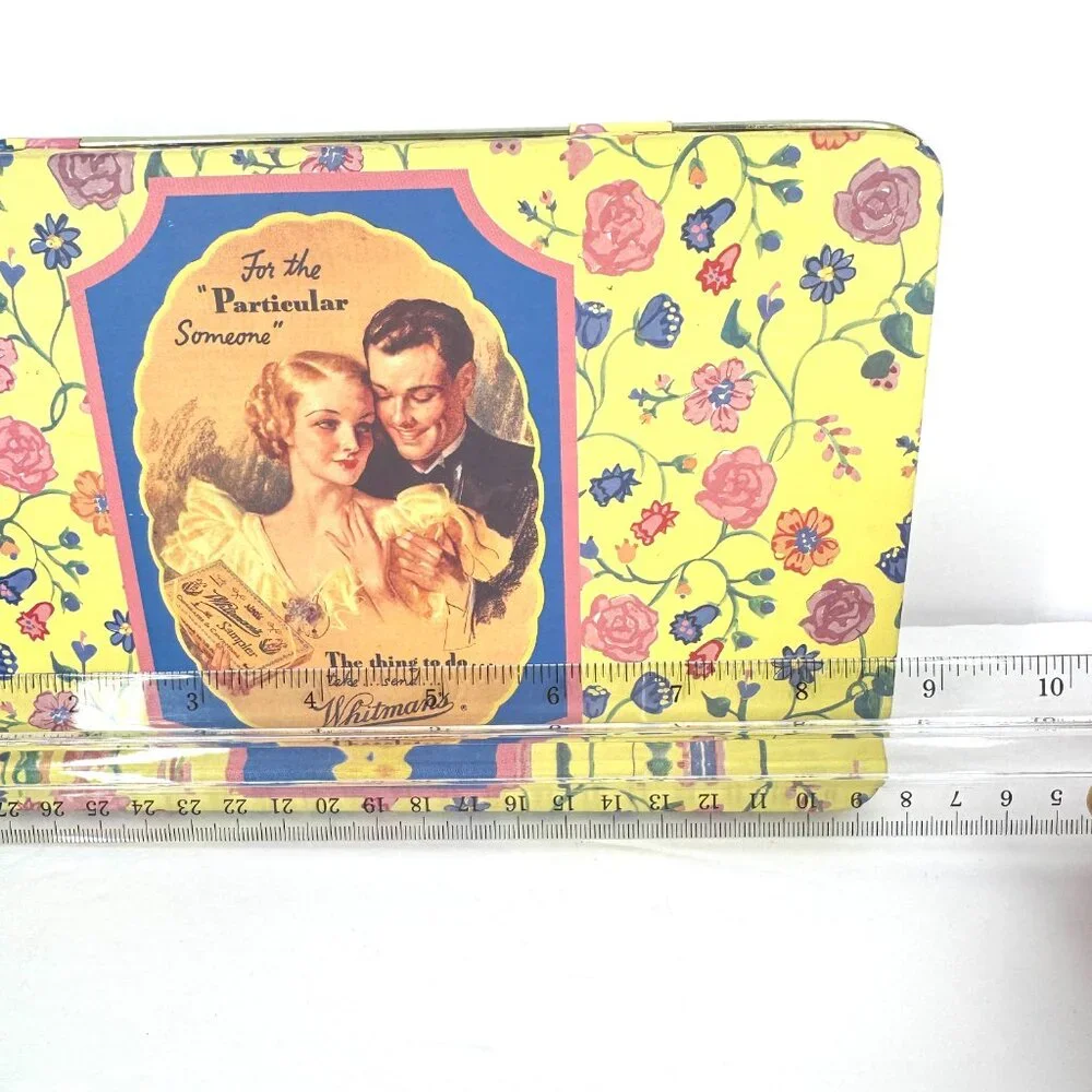 Vintage 1992 Whitman's 150th Anniversary Floral Hinged Candy Tin Limited Edition